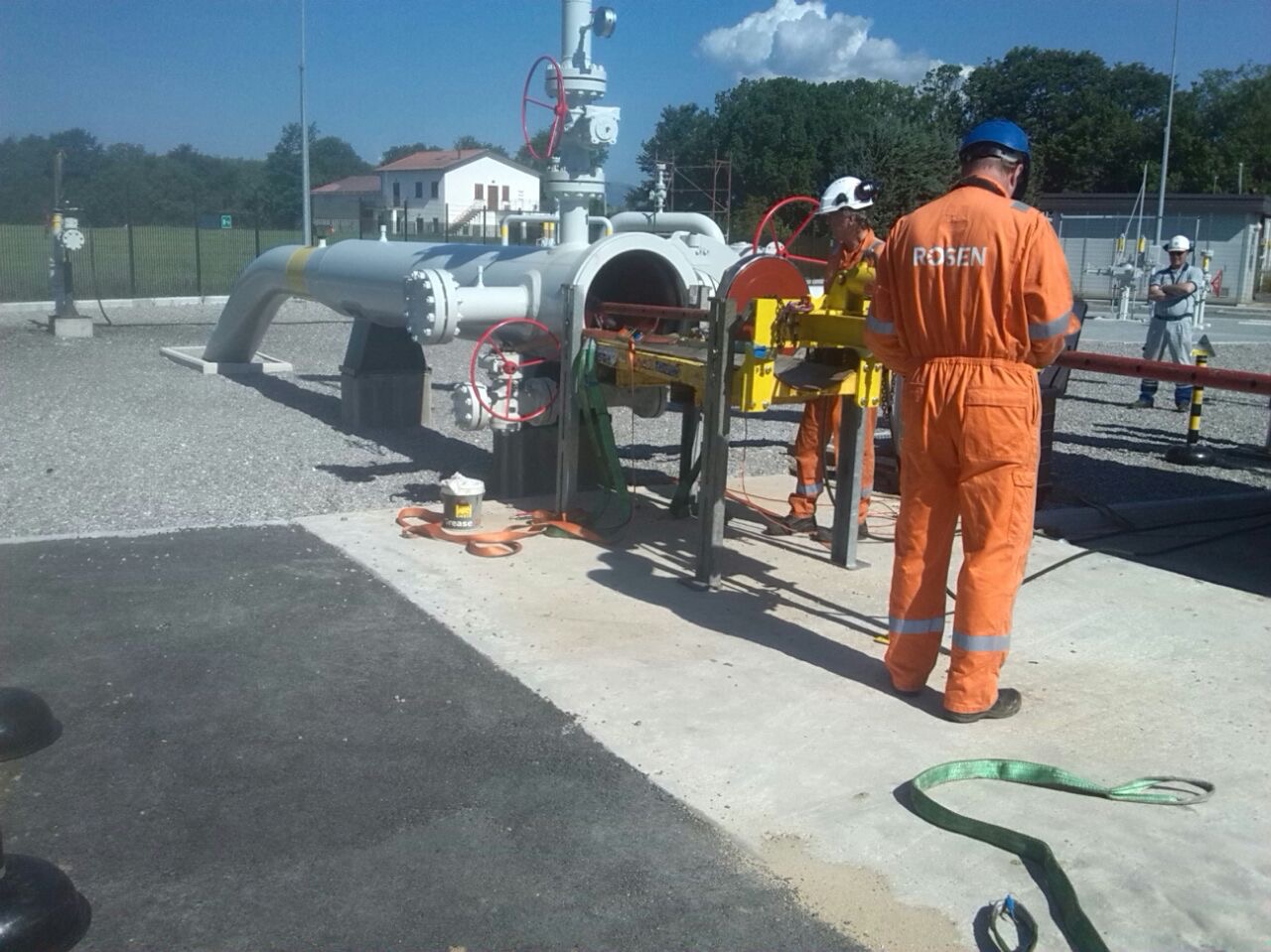 I lavori per SNAM rete gas nella centrale di Montesano